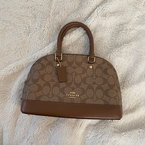 Brown Coach Handle Bag